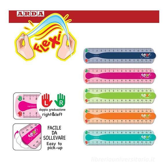 RIGHELLO DA 15CM FLEXI LEFT/RIGHT